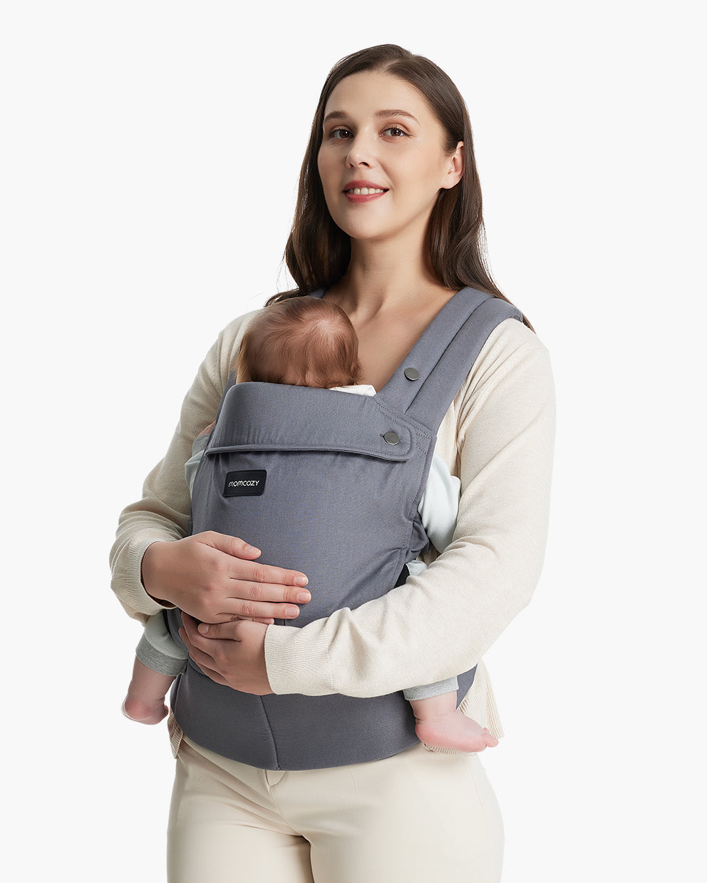 Grey baby carrier best sale