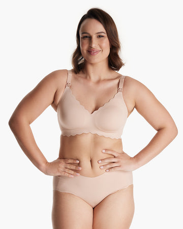 Jelly Strip - Sujetador de lactancia con realce floral sin costuras - YN46 1.0