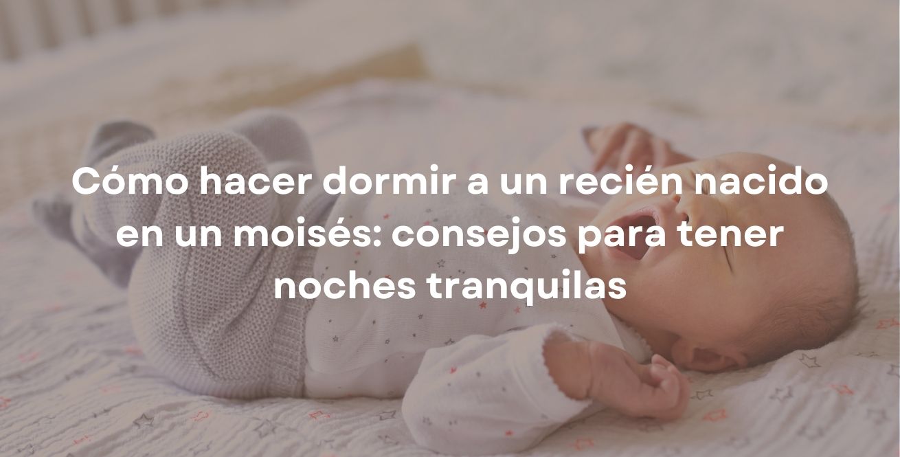 Cómo hacer dormir a un recién nacido en un moisés: consejos para tener noches tranquilas