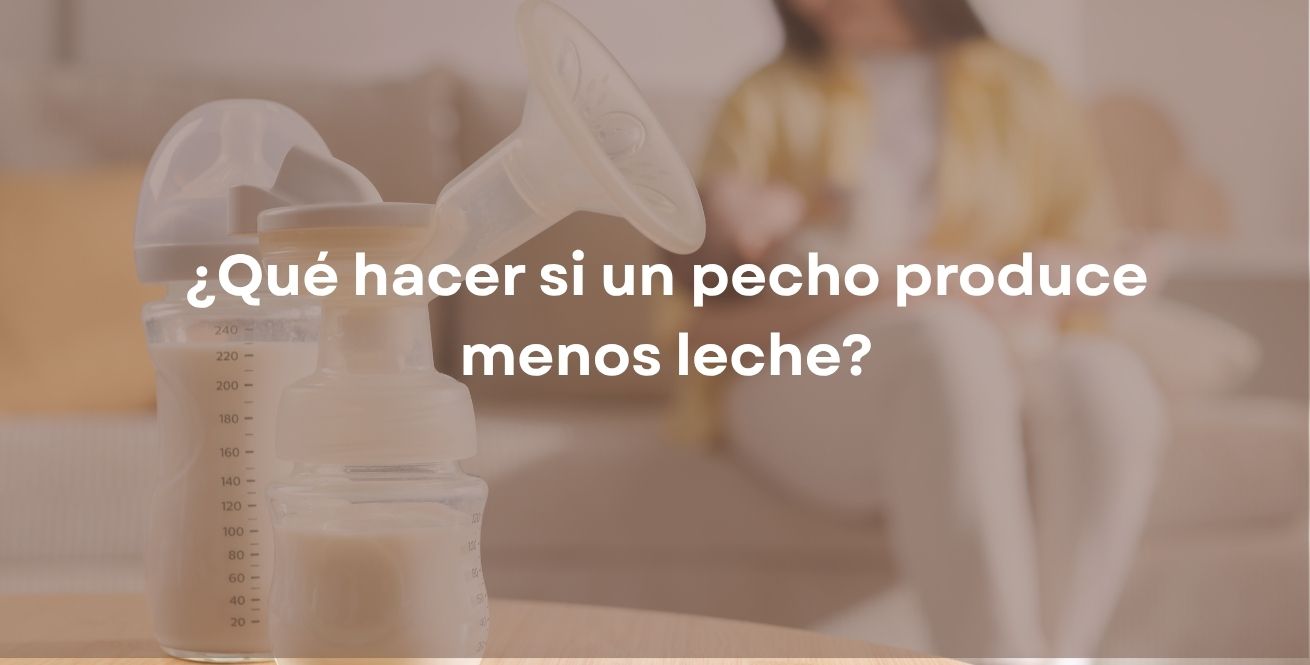 ¿Qué hacer si un pecho produce menos leche?