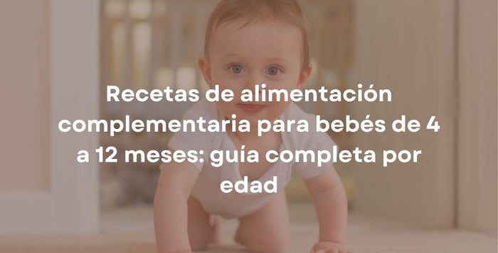 Recetas de alimentación complementaria para bebés de 4 a 12 meses: guía completa por edad