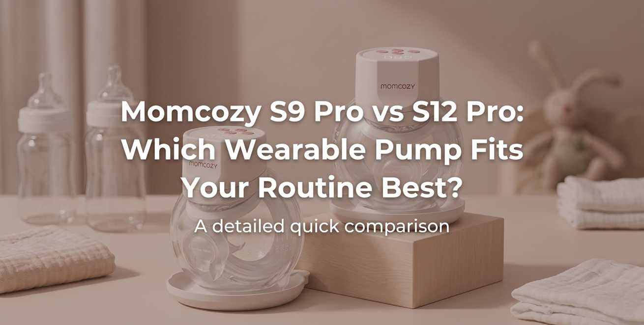 Momcozy S9 Pro vs. S12 Pro Quick: ¿qué sacaleches portátil se adapta mejor a tu rutina?