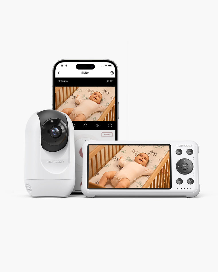 Vigilabebés Inteligente Momcozy de 5 Pulgadas con Modo Dual - BM04