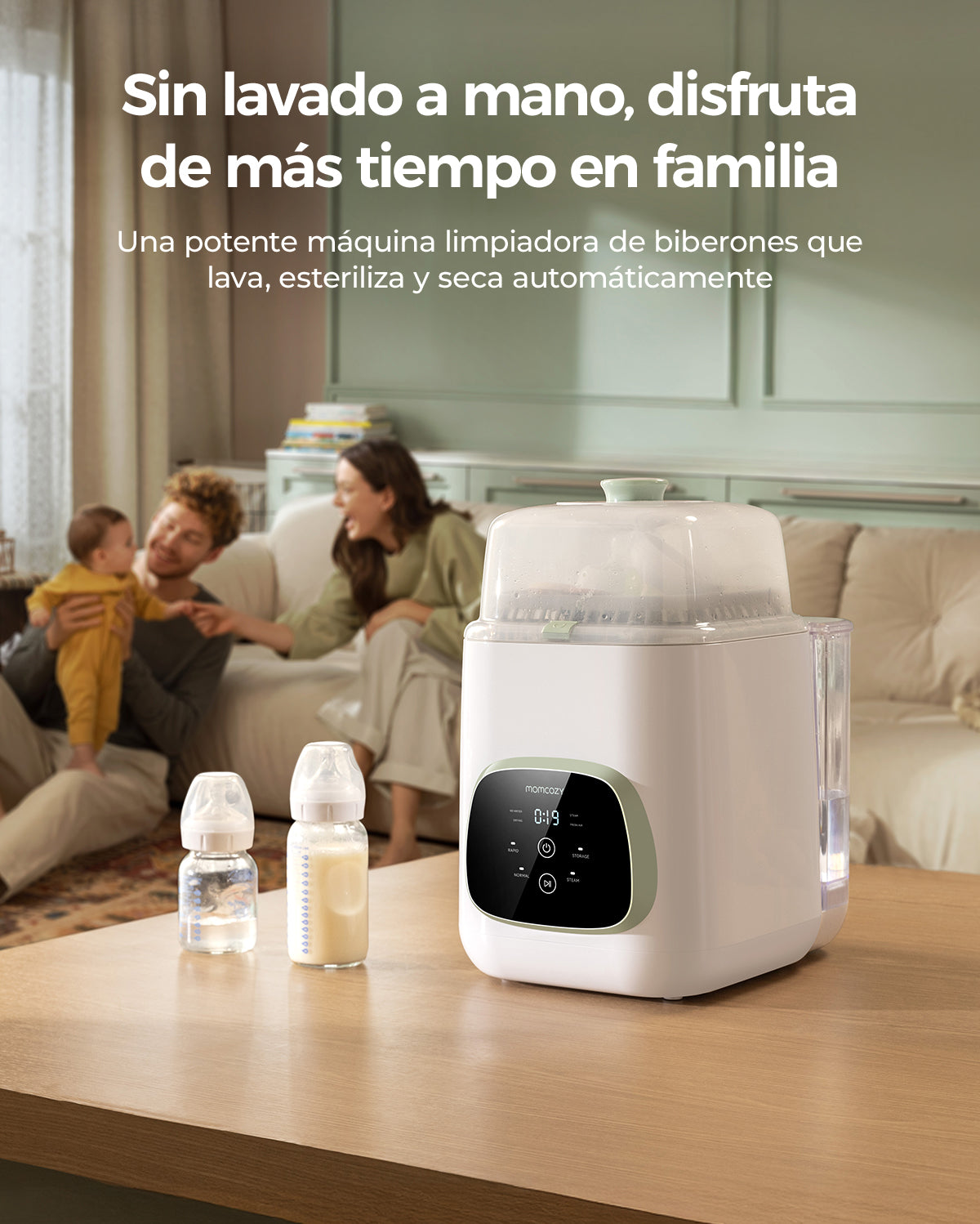 Momcozy KleanPal Pro esterilizador y lavadora de biberones para bebés
