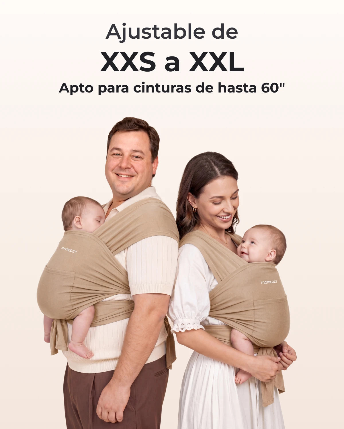 Easy to Wear Hands Free - Baby Wrap Carrier