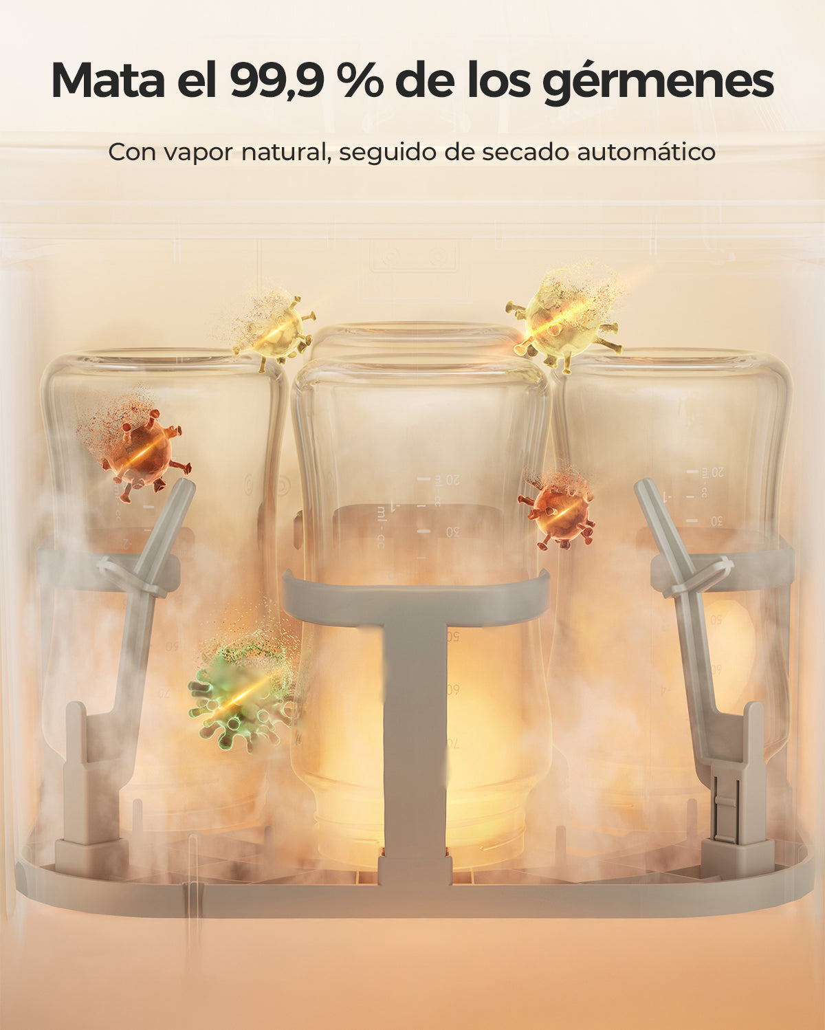 Momcozy KleanPal Pro esterilizador y lavadora de biberones para bebés