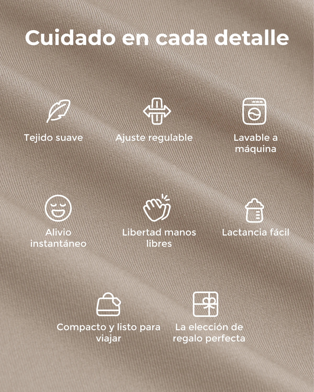 Fácil de llevar con las manos libres - Portabebés tipo fular