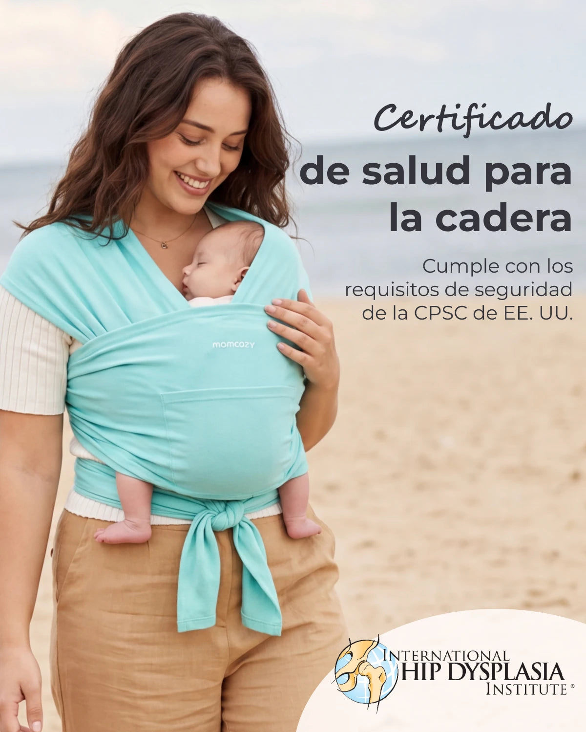 Fácil de llevar con las manos libres - Portabebés tipo fular