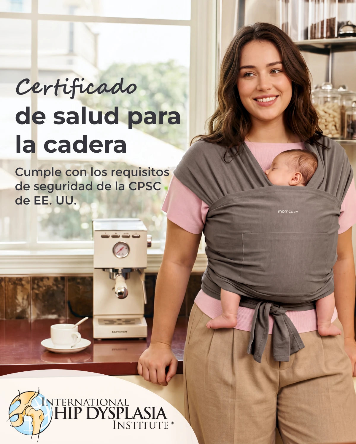 Easy to Wear Hands Free - Baby Wrap Carrier