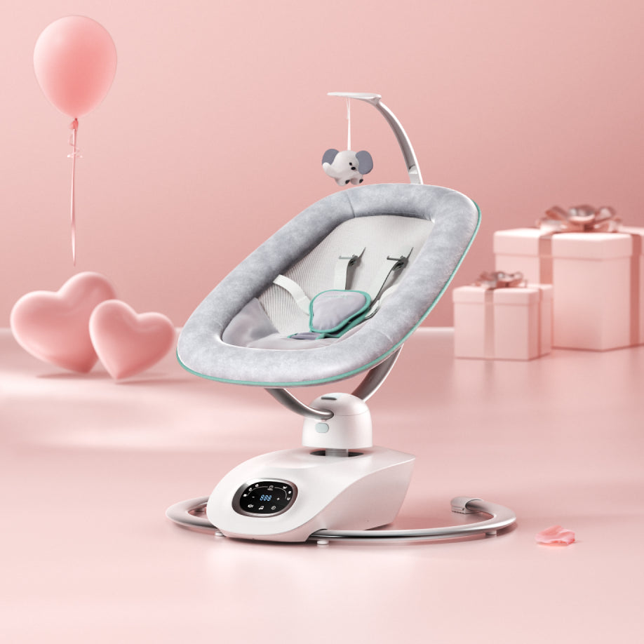 Momcozy CocoSway Columpio Eléctrico para Bebé con Movimiento 3D