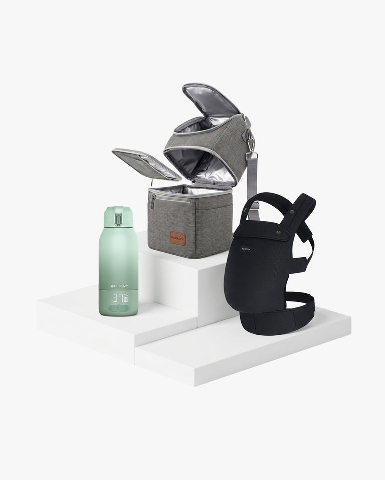 On the Go Bundle：PureHug Baby Carrier and Breastmilk Cooler Bag and Bottle Warmer -EU