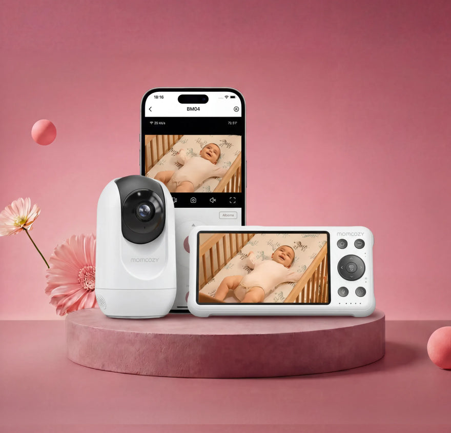 Vigilabebés Inteligente Momcozy de 5 Pulgadas con Modo Dual - BM04