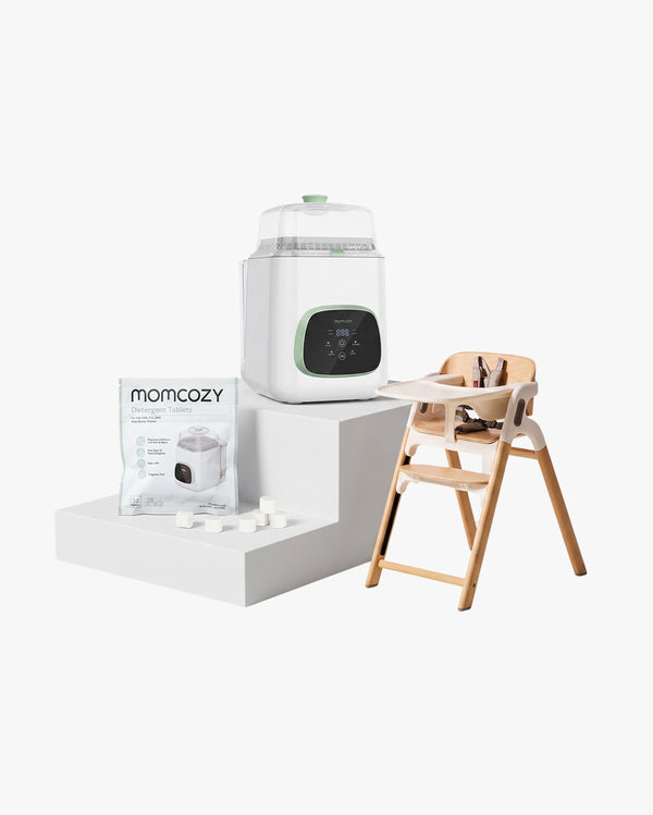 Clean & Feeding Bundle: Bottle Washer and High Chair and Washing Block