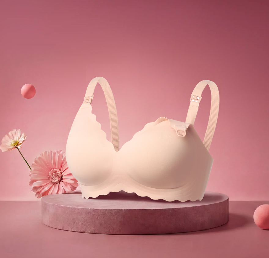 Jelly Strip - Sujetador de lactancia con realce floral sin costuras - YN46