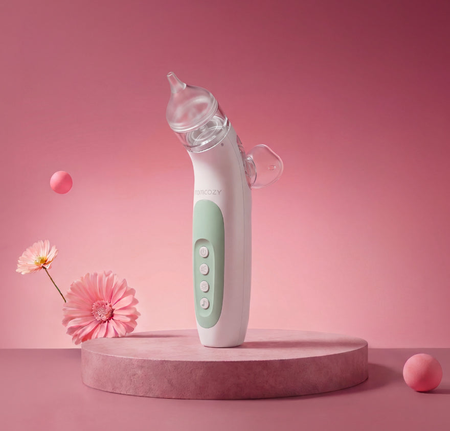 Aspirador nasal eléctrico 2 en 1 Momcozy con spray y succión