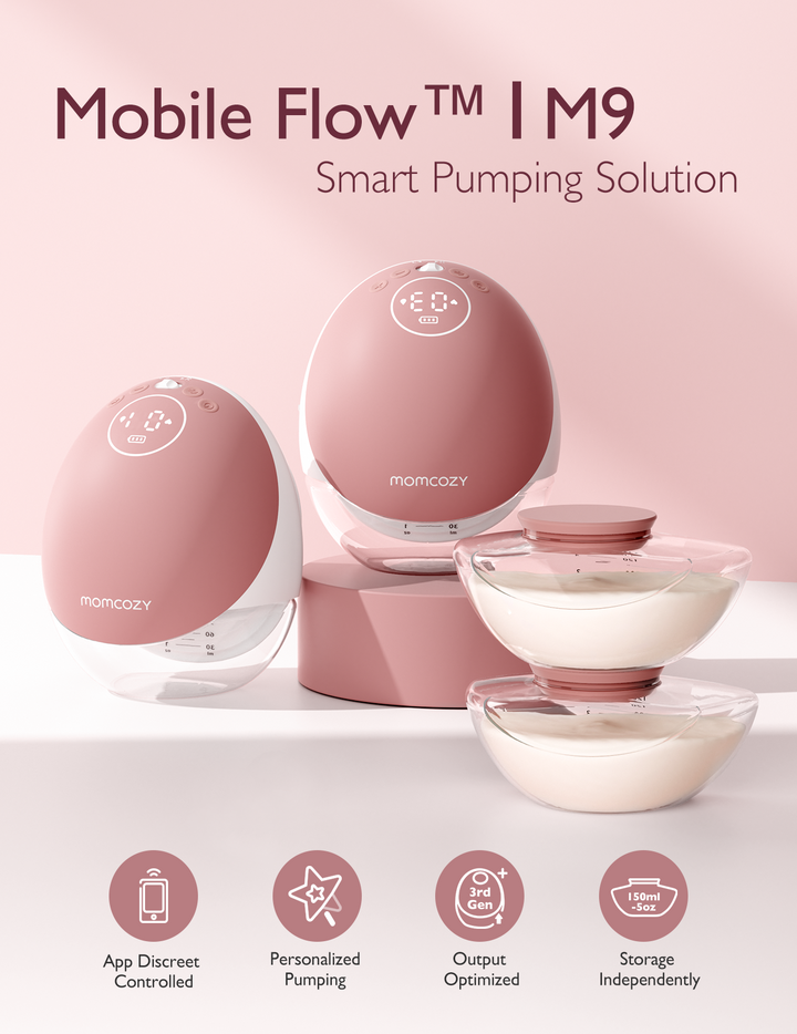 Momcozy Mobile Flow™ Hands-Free Breast Pump-M9 To Keep Milk Clean