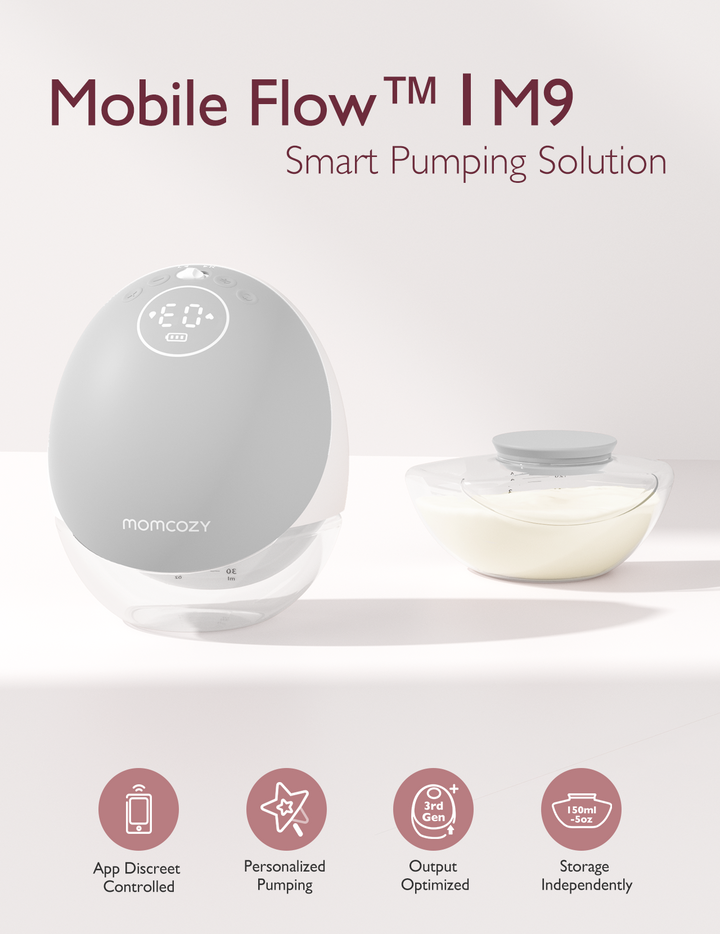 Momcozy Mobile Flow™ Hands-Free Breast Pump-M9 To Keep Milk Clean