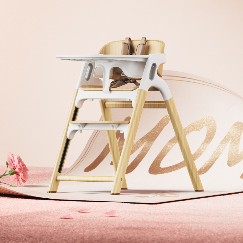 Momcozy DinerPal High Chair and Soft Cushion