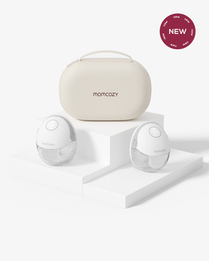 White Hands-free Breast Pump