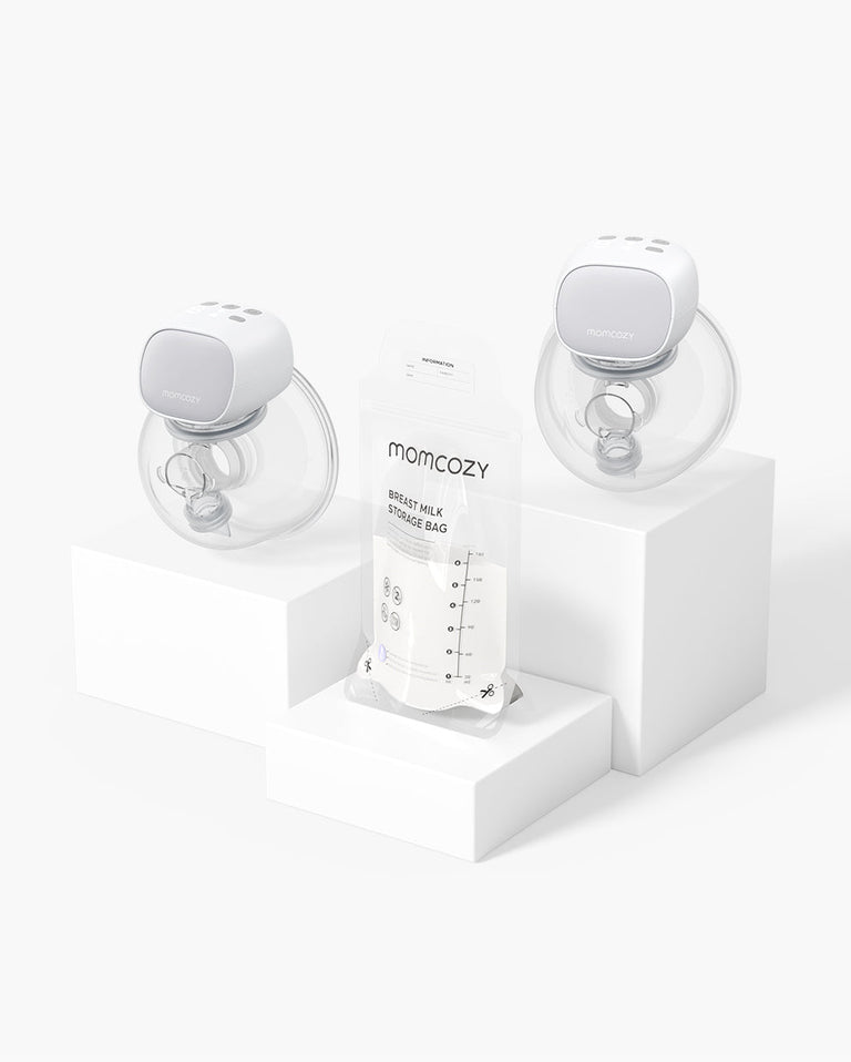 Translation missing: es.S9 Pro Bag Bundle: Double S9 Pro Pumps and Breastmilk Storage Bags Color Grey