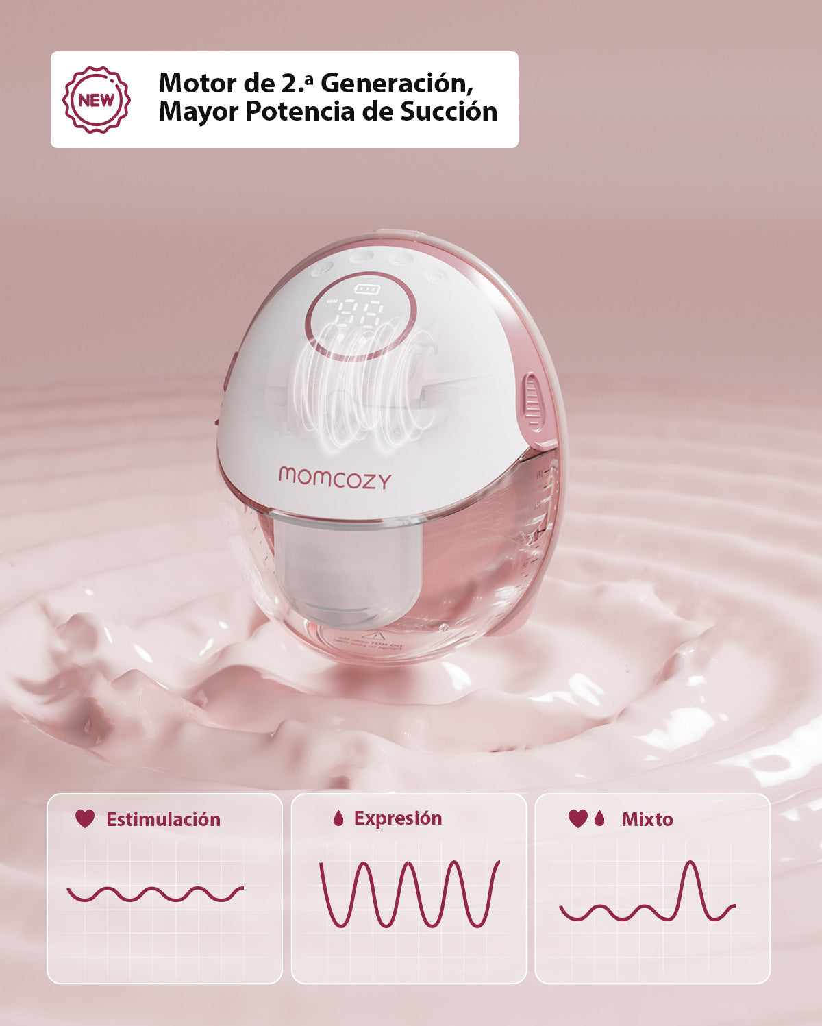 Momcozy Mobile Style™ Hands-free Slim Breast Pump | M6