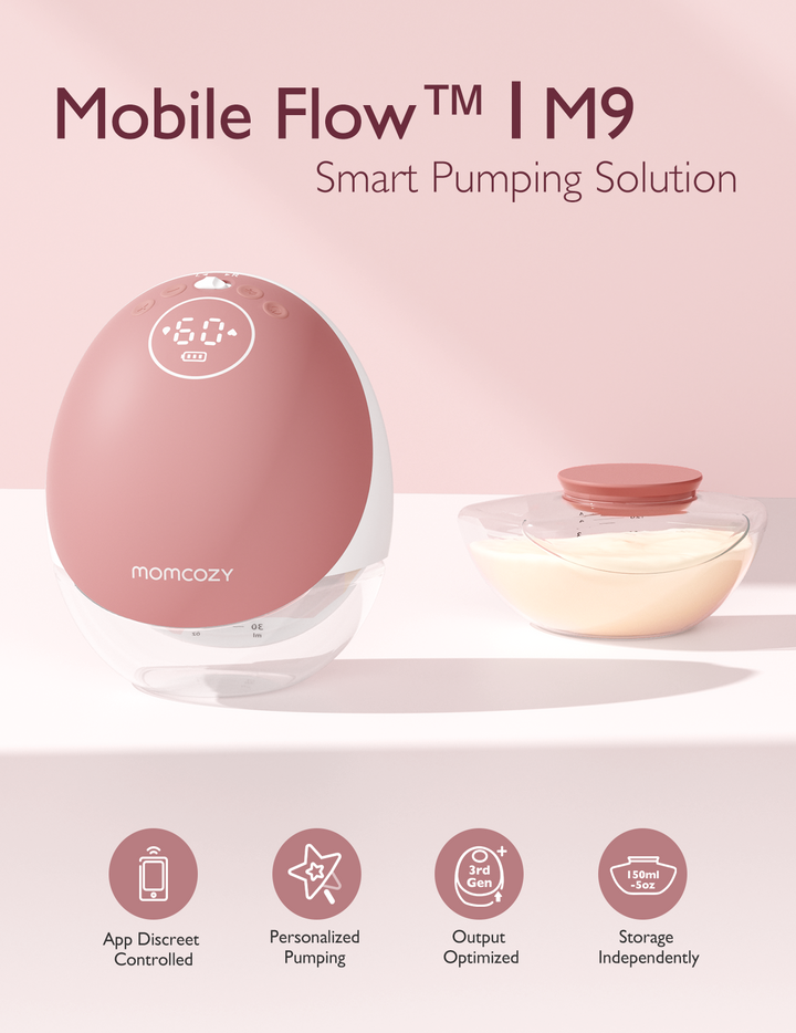 Momcozy Mobile Flow™ Hands-Free Breast Pump-M9 To Keep Milk Clean