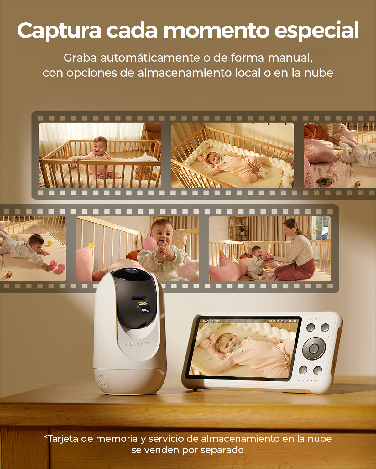 Momcozy 5-Inch Dual-mode Smart Baby Monitor with 2 Camera -BM04