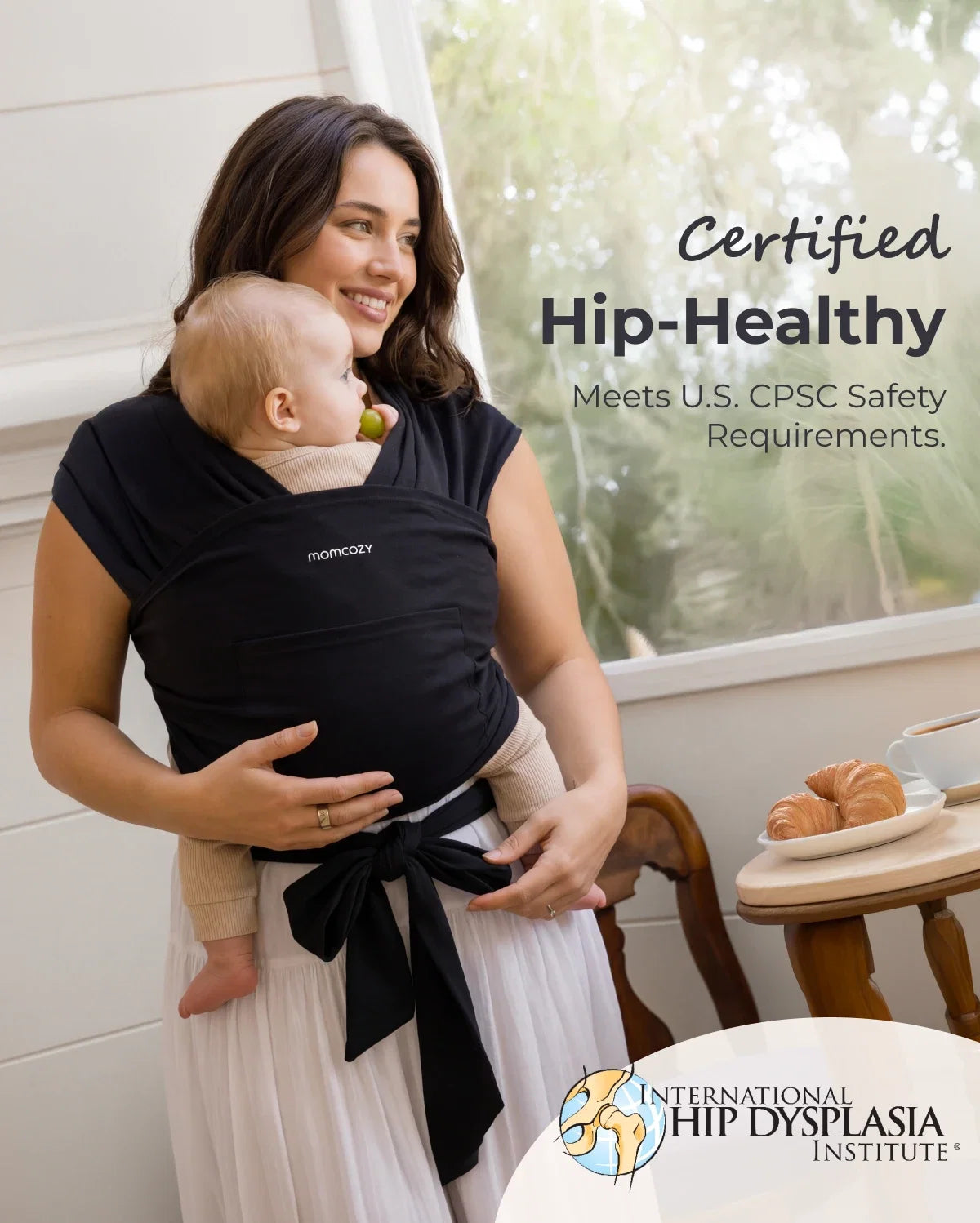 Easy to Wear Hands Free - Baby Wrap Carrier