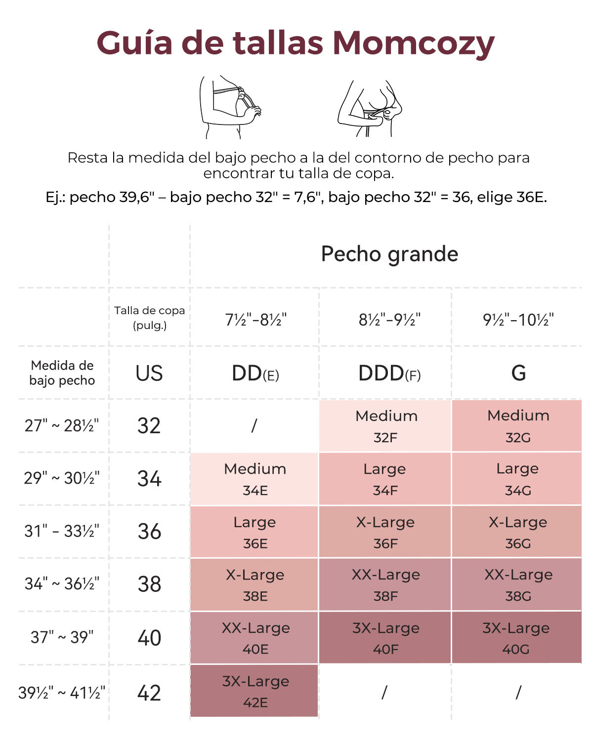 Sujetadores de lactancia de algodón para tallas grandes de pecho Momcozy