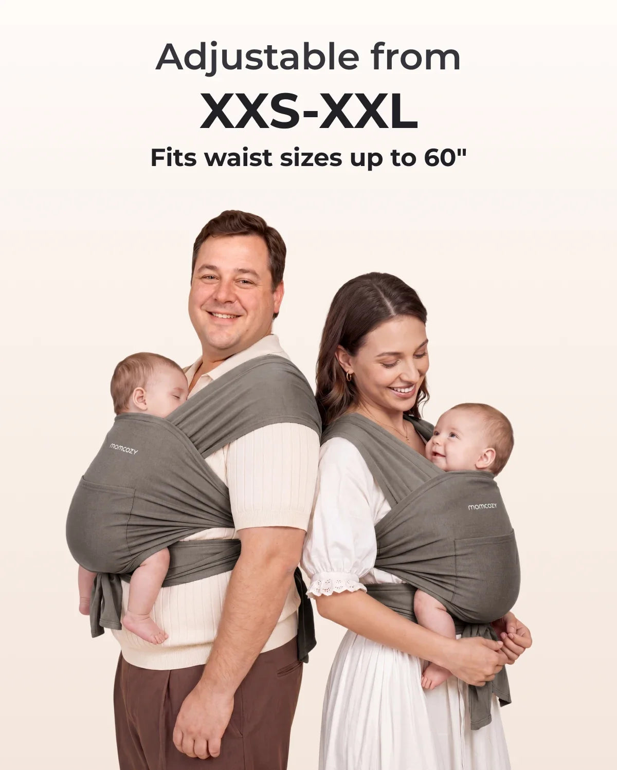 Easy to Wear Hands Free - Baby Wrap Carrier