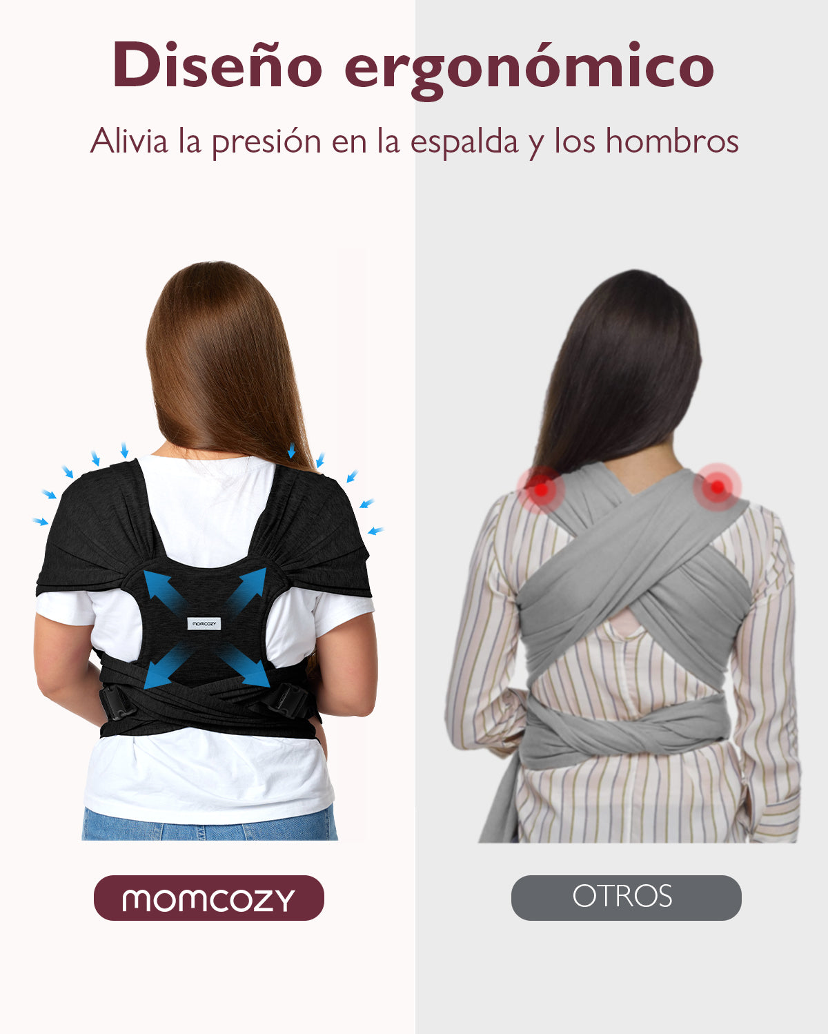 Easy to Wear Hands Free - Baby Wrap Carrier