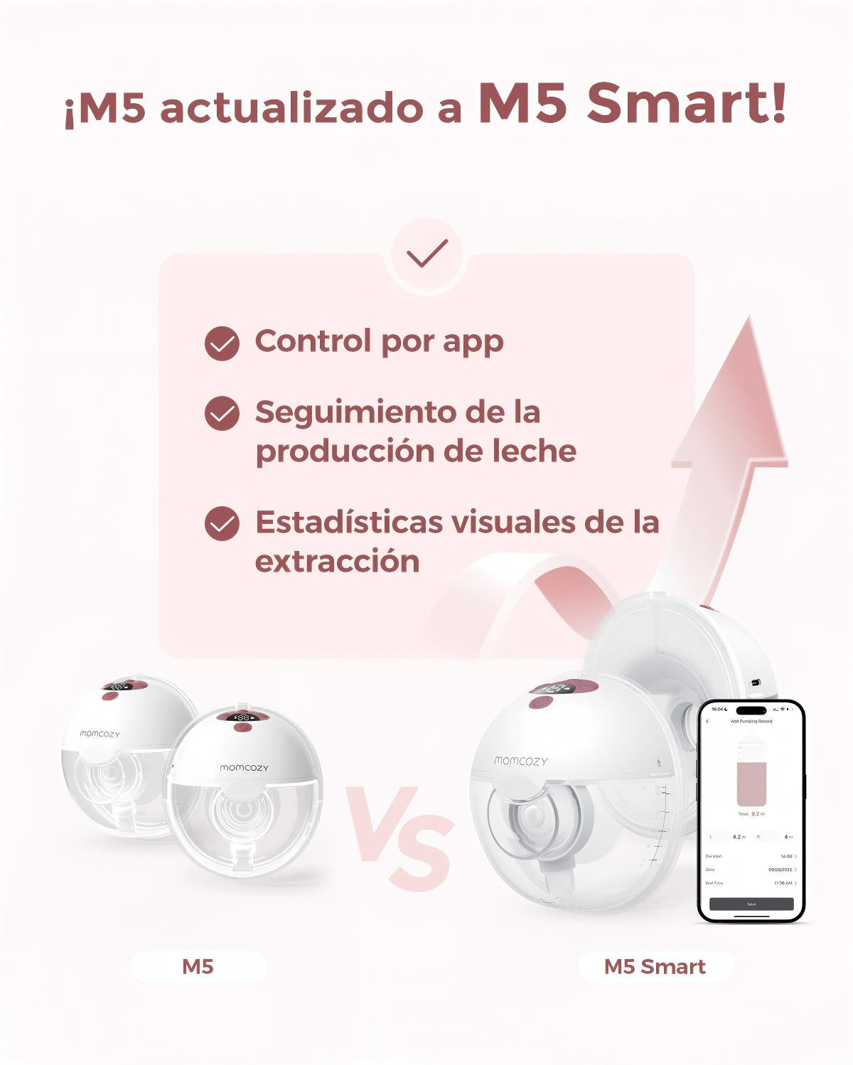 M5 Smart Wearable Breast Pump – Upgraded with App Control