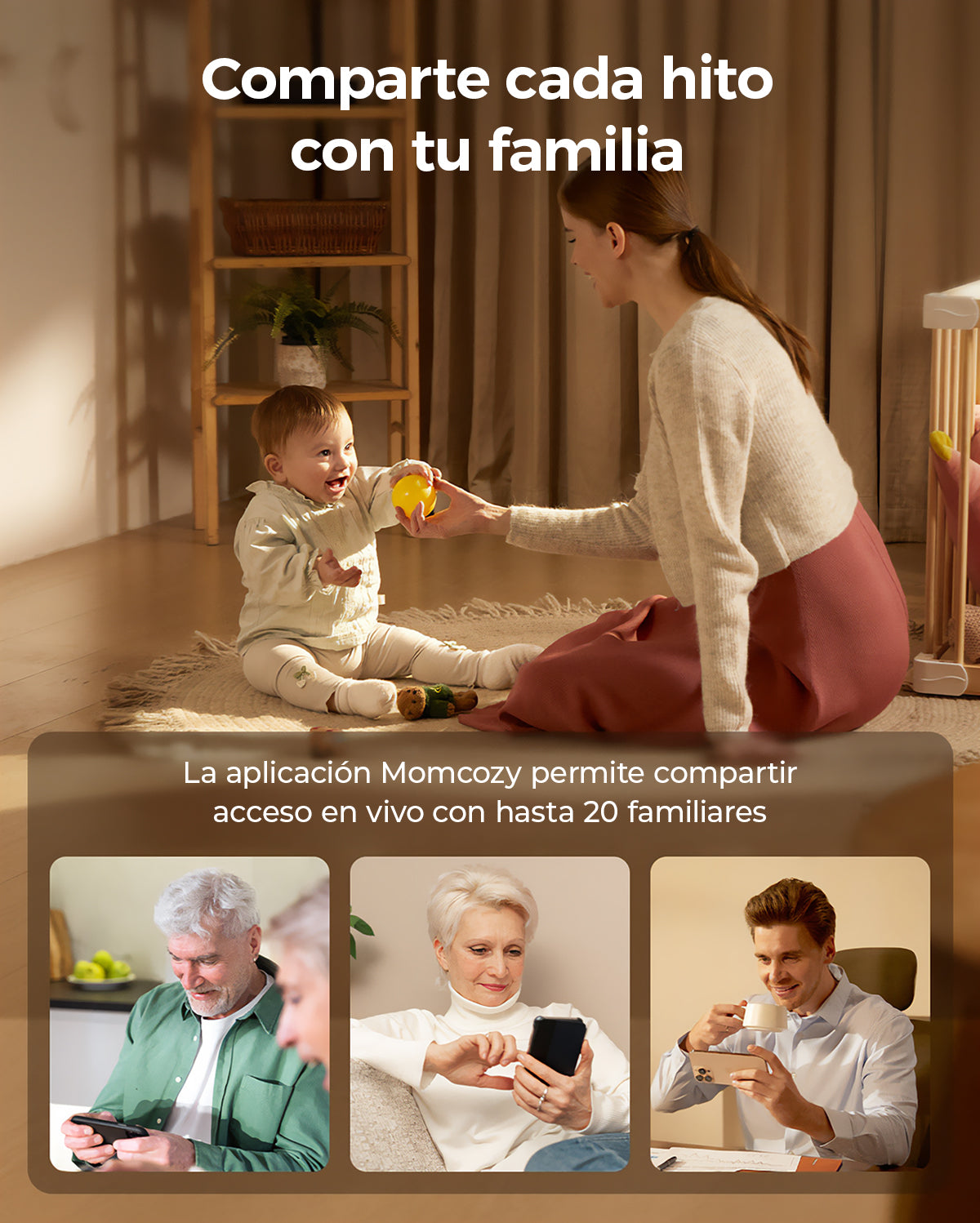 Momcozy 5-Inch Dual-mode Smart Baby Monitor with 2 Camera -BM04