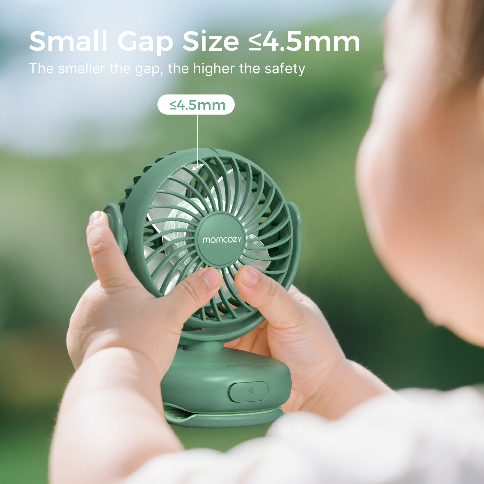 Ventilador de mano recargable por USB para viajes