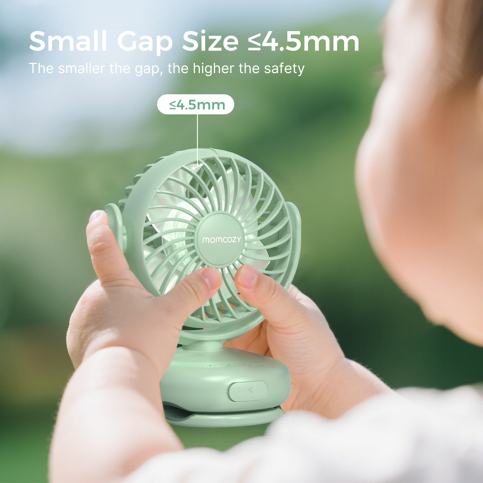 Ventilador de mano recargable por USB para viajes