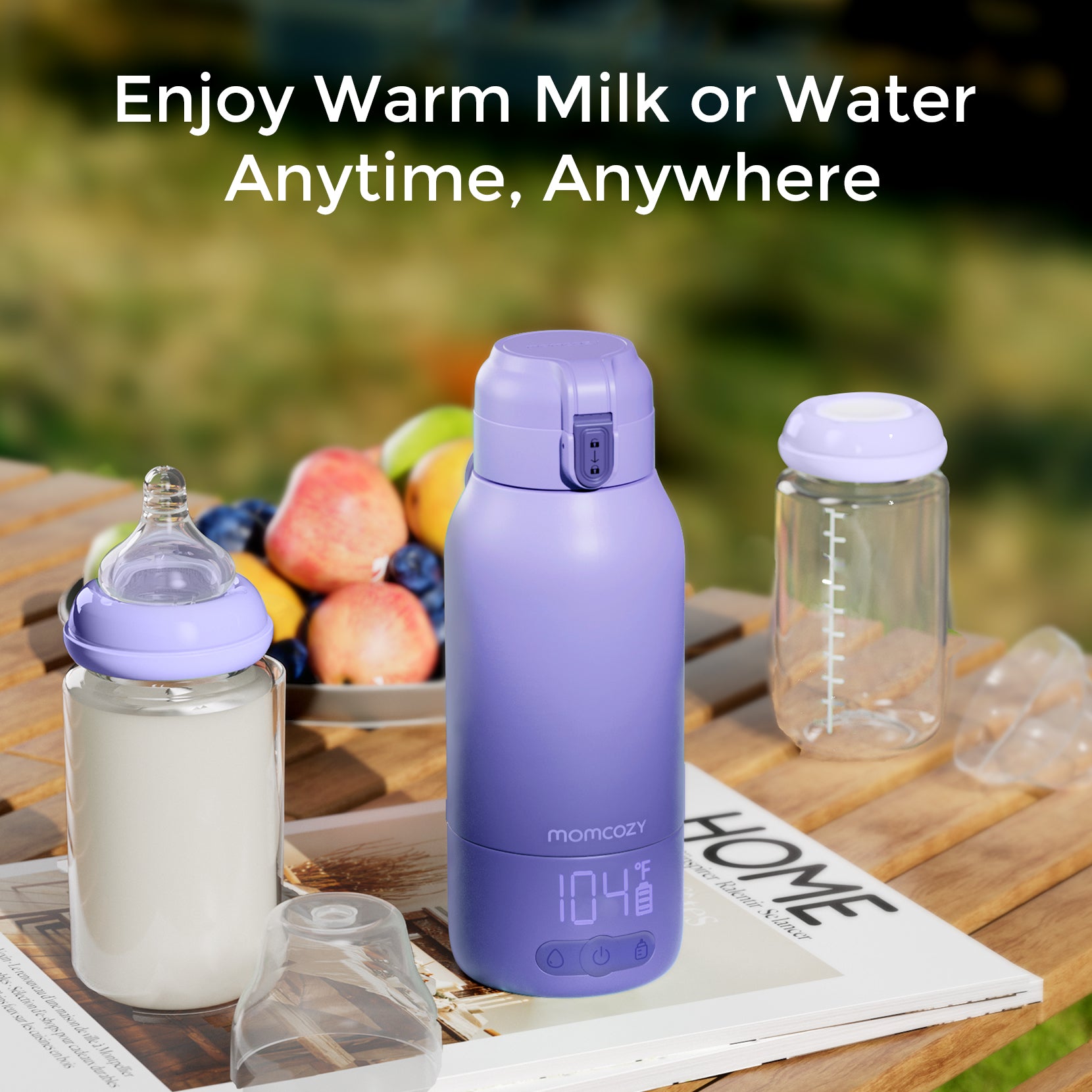 Superfast Portable Bottle Warmer for Travel & On-the-Go | Momcozy