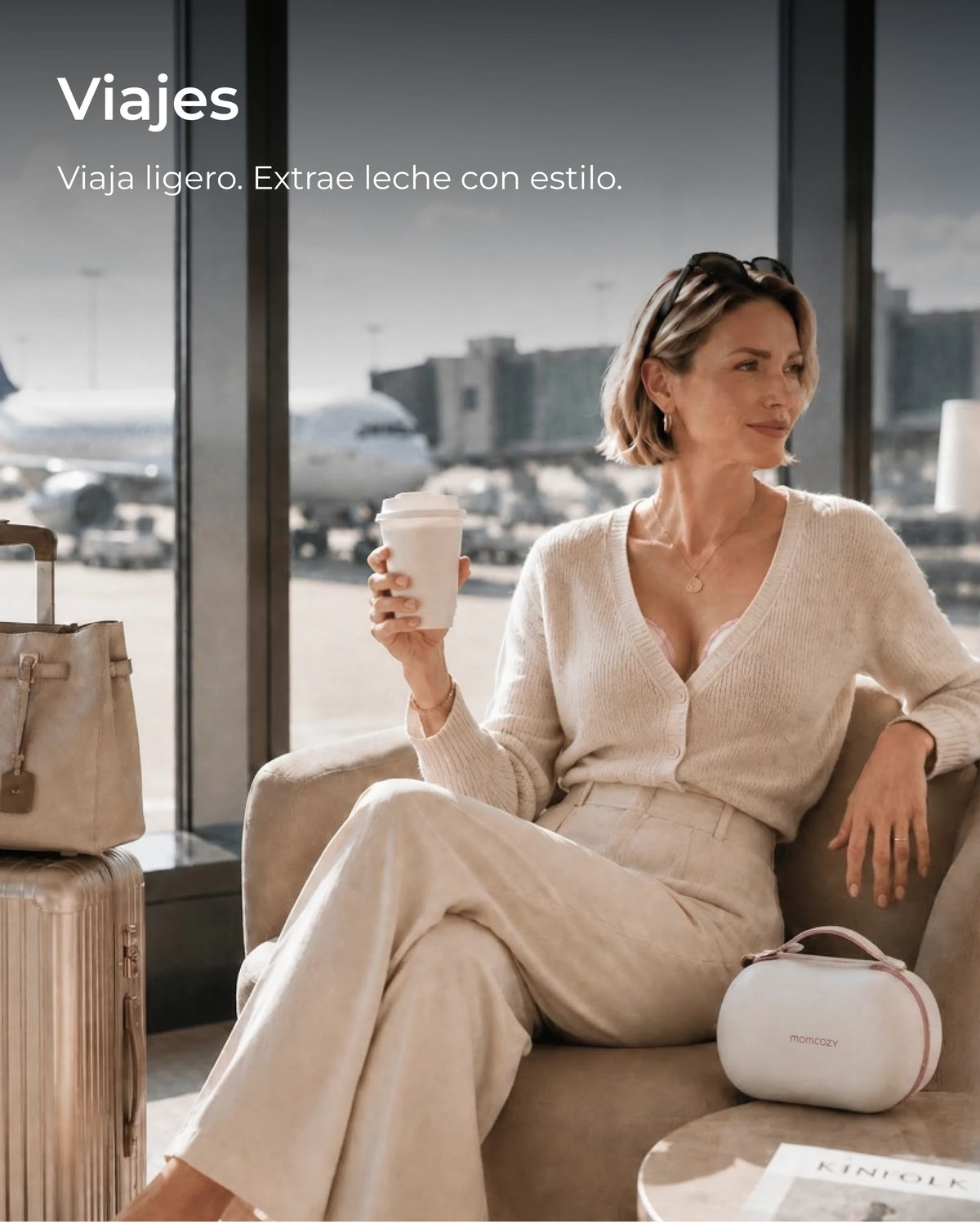 Sacaleches Momcozy Air 1 + 120 bolsas para almacenar leche materna
