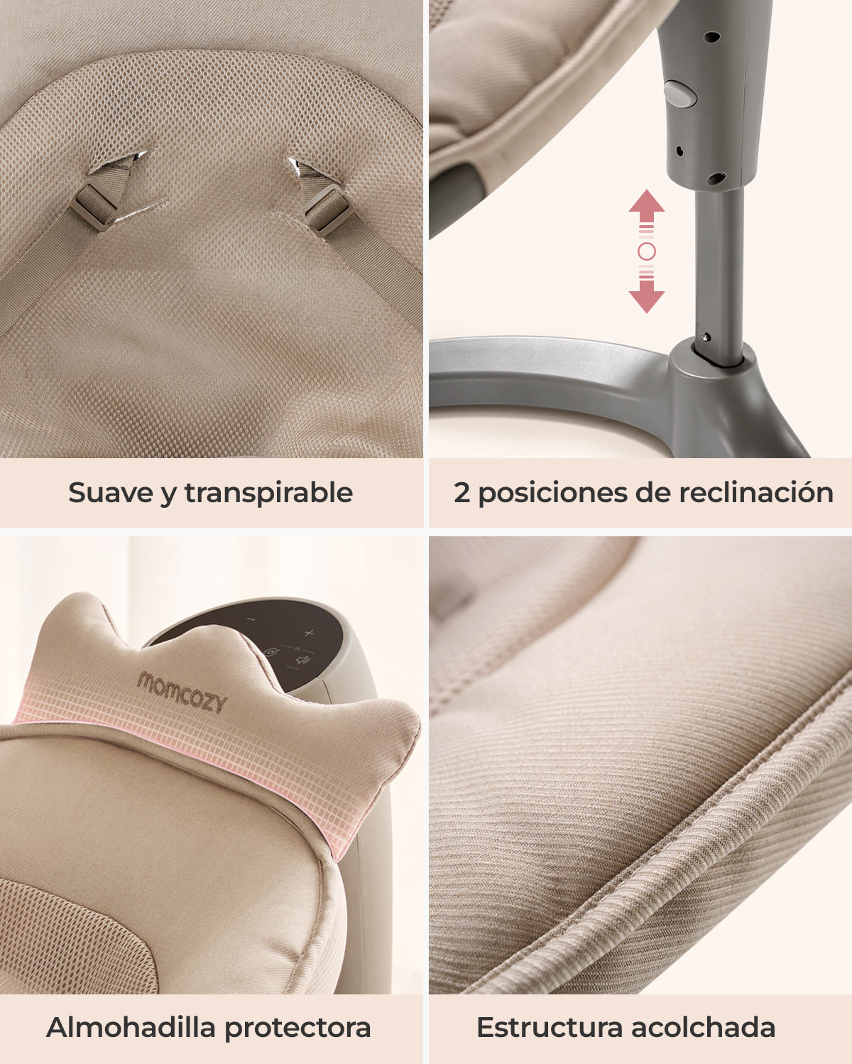 Momcozy 2-in-1 Electric Baby Swing