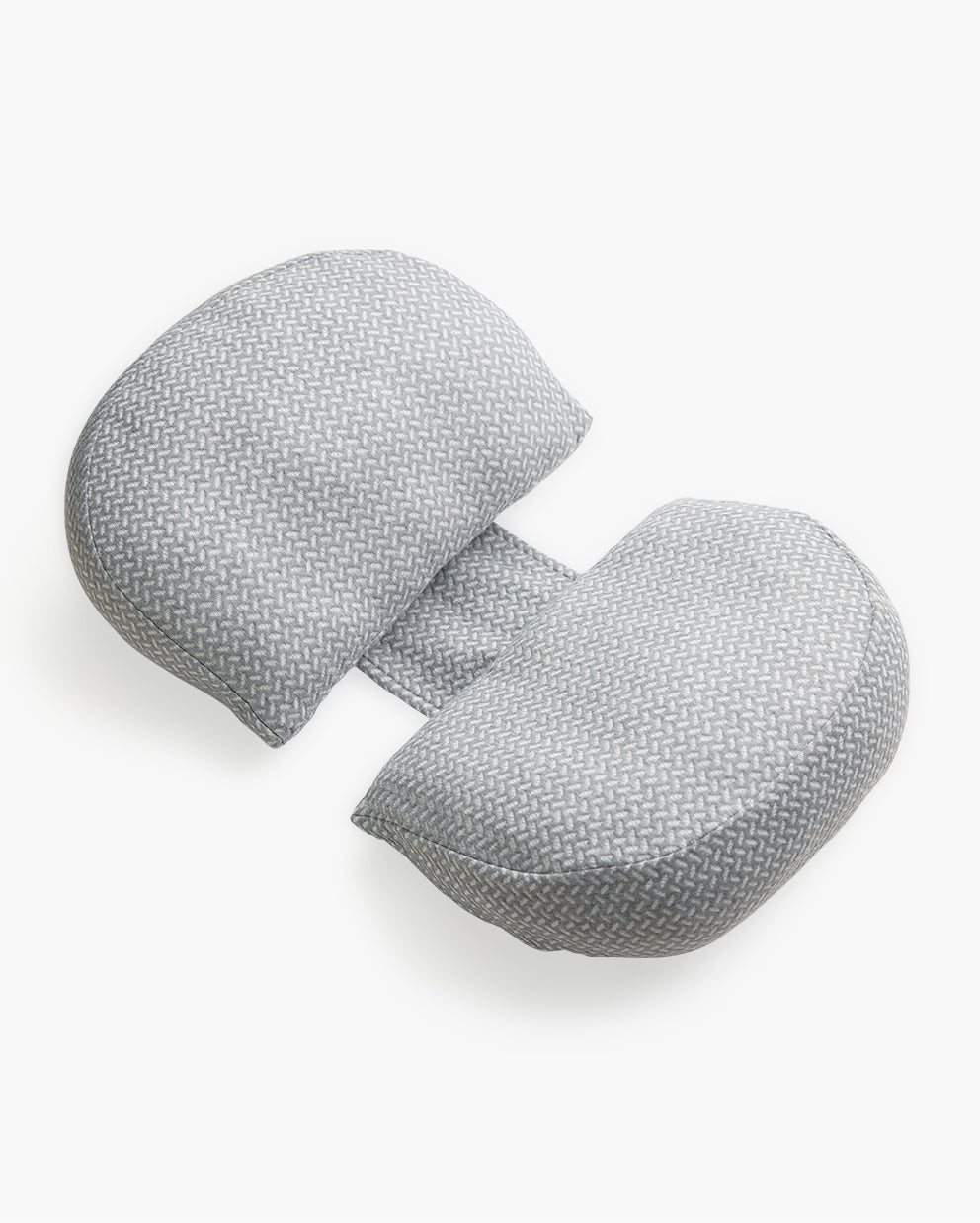 Comfortable grey Pregnancy Wedge Pillow with Cooling Cover for pregnant women, ideal for belly and back support.