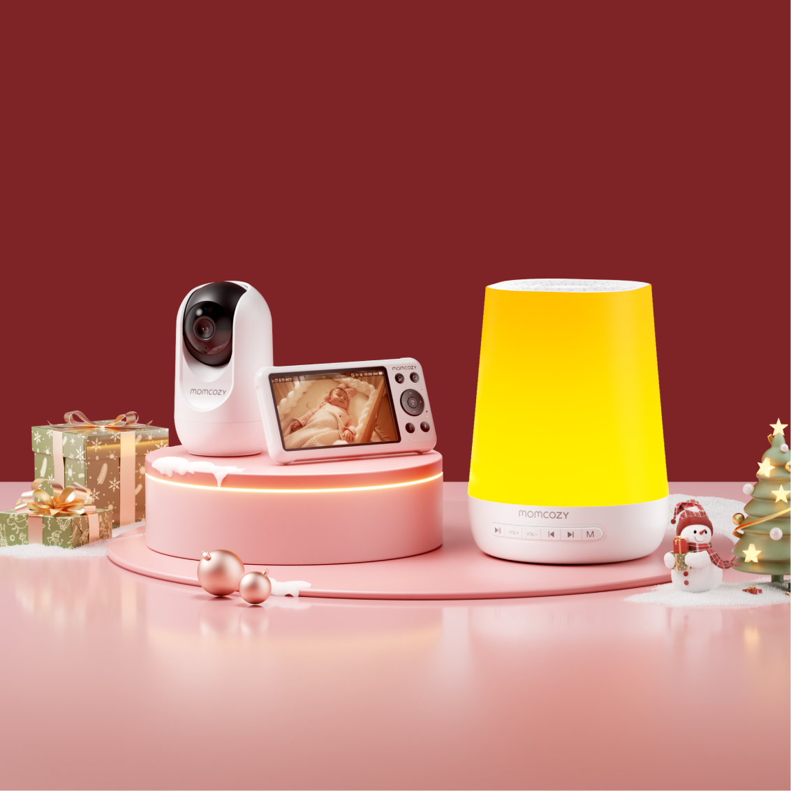 Baby Care Bundle: Smart Baby Sound Machine and Dual-mode Baby Monitor BM04