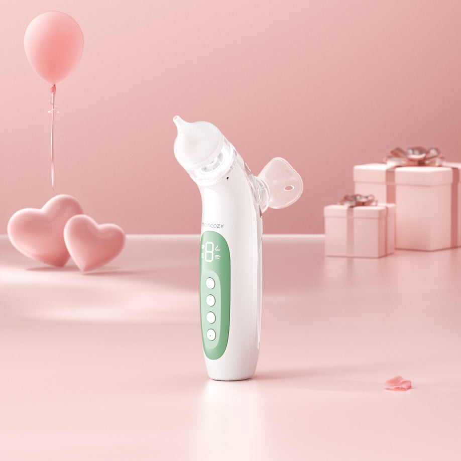 Aspirador nasal eléctrico 2 en 1 Momcozy con spray y succión