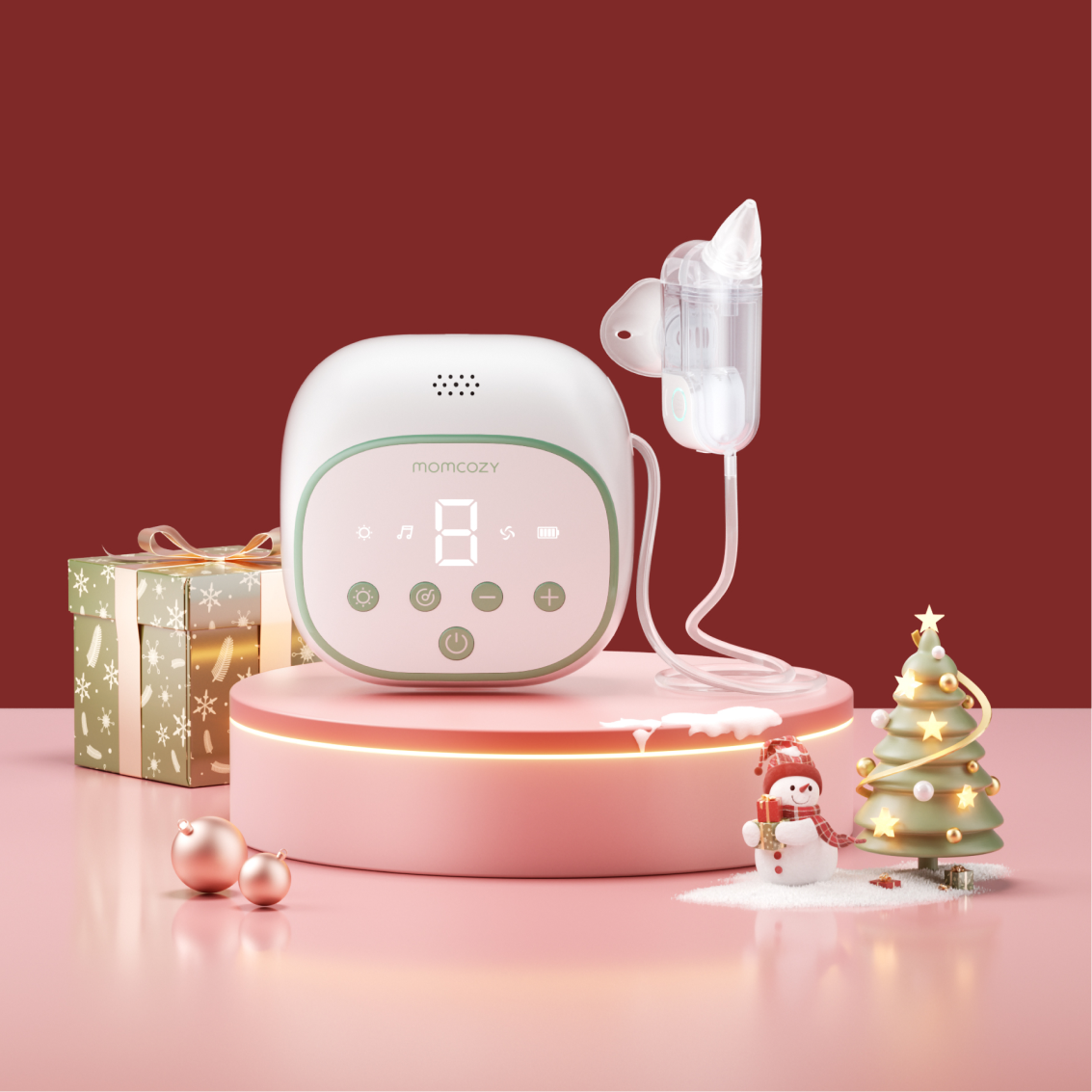 Aspirador nasal eléctrico 2 en 1 Momcozy BreezyClear Pro™ con función de pulverización y succión