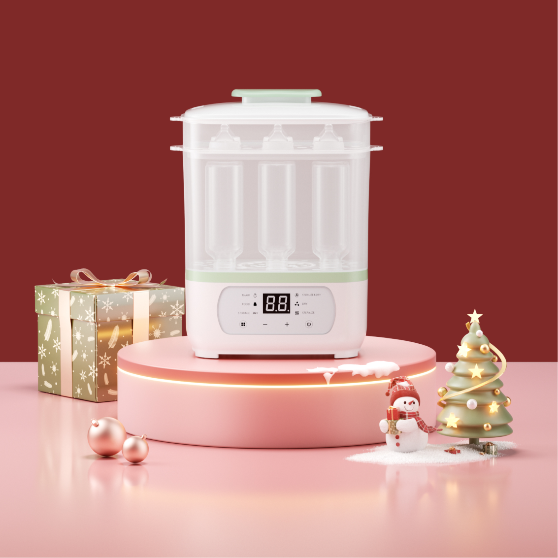 Esterilizador a vapor de biberones 8 en 1