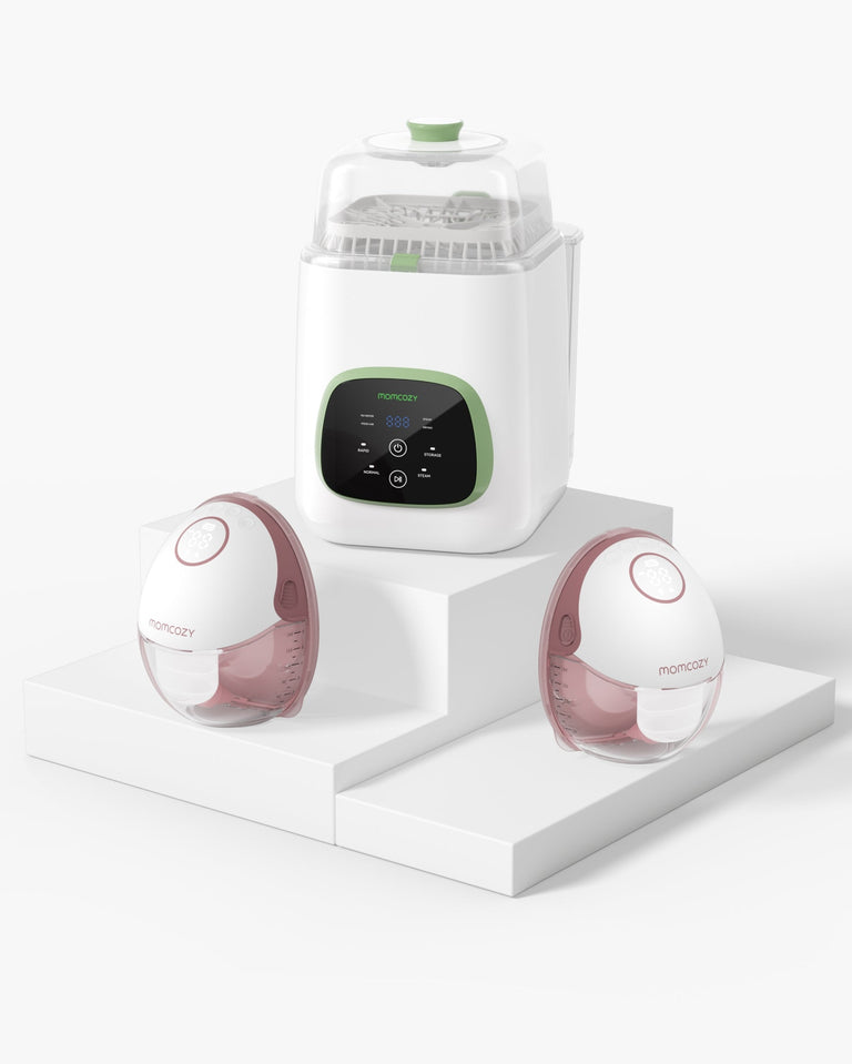 Pack Pump & Clean: Sacaleches M6 Manos Libres y Lavadora y Esterilizador de Biberones KleanPal Pro