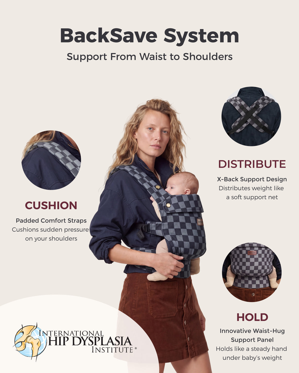 PureHug Baby Carrier - Ergonomic Cozy & Lightweight