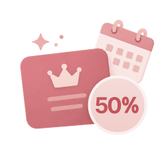 Hasta un 50 % de descuentoOferta flash mensual para miembros (día 7)