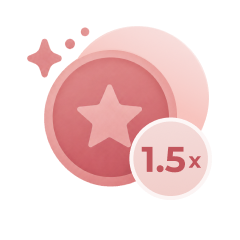 Gana 1,5x CozyCoins por compra (100 CozyCoins = 1 €)