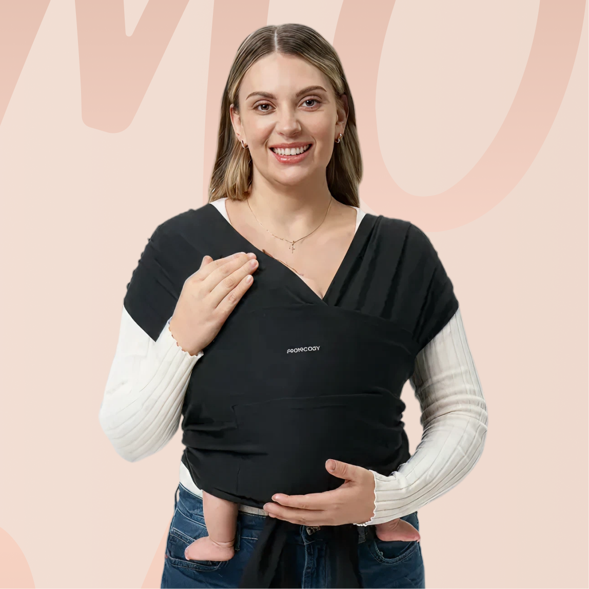 Easy to Wear Hands Free - Baby Wrap Carrier