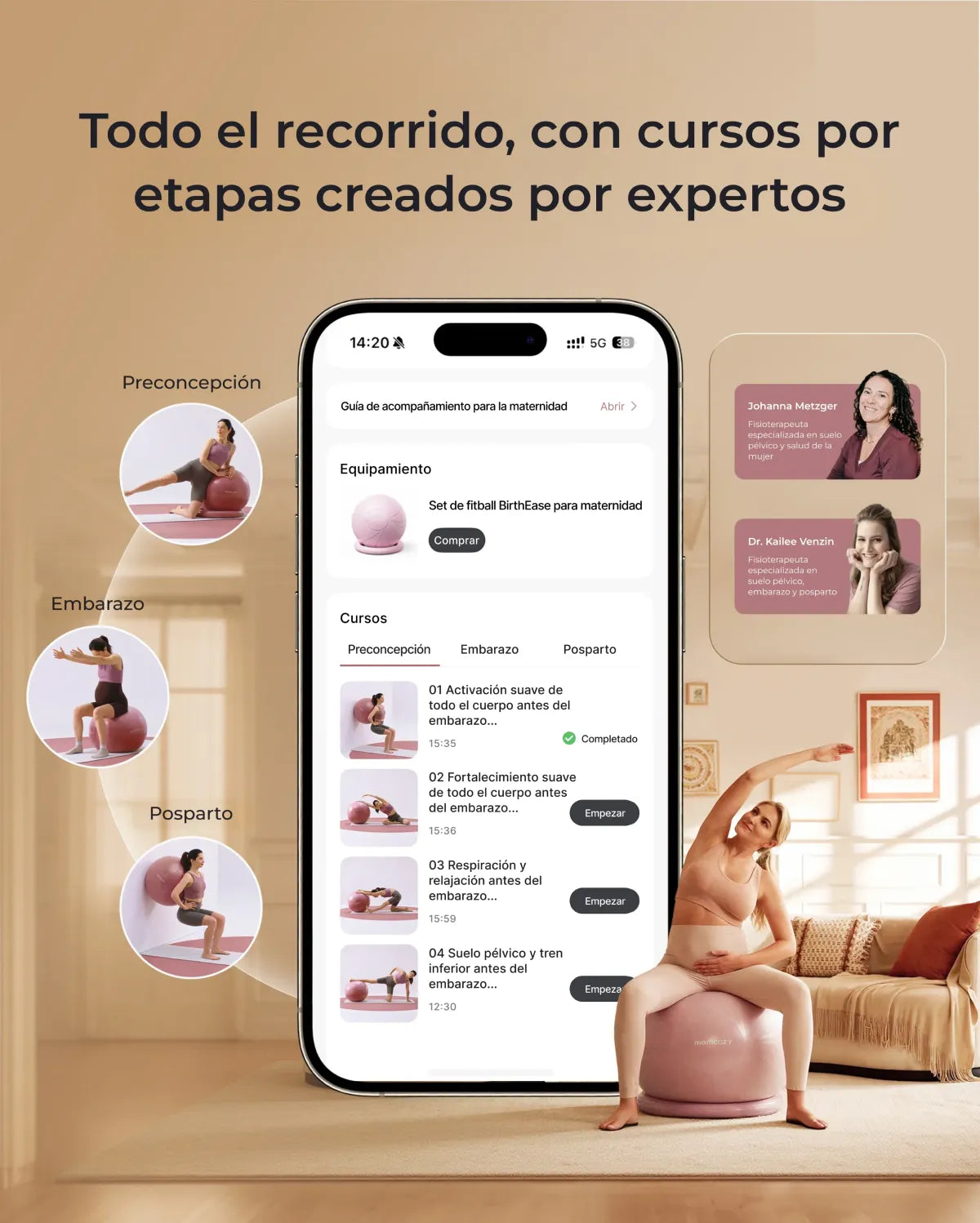 BirthEase Pregnancy Ball  Set— Birthing Ball