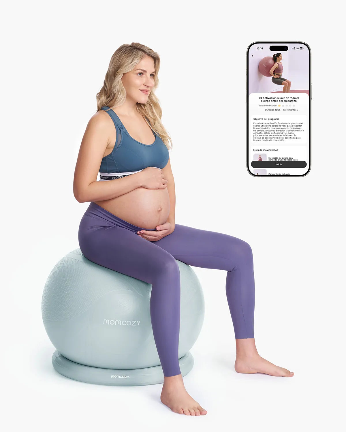 BirthEase Pregnancy Ball  Set— Birthing Ball